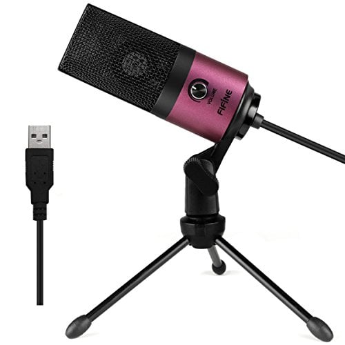 Book Cover Fifine USB Podcast Condenser Microphone Recording On Laptop, No Need Sound Card Interface and Phantom Power-K669