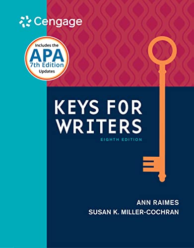 Book Cover Keys for Writers (w/ MLA9E & APA7E Updates)