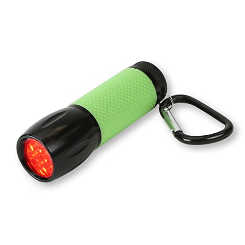 Book Cover Carson RedSight Red Led Flashlight for Reading Astronomy Star Maps and Preserving Night Vision with Two Brightness Settings (SL-33), Green