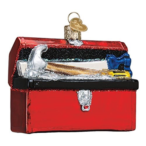 Book Cover Old World Christmas Glass Blown Ornament Toolbox (32301)