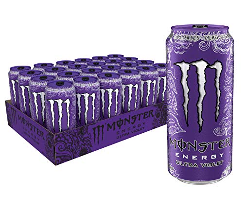 Book Cover Monster Energy Ultra Violet, Sugar Free Energy Drink, 16 Ounce (Pack of 24)