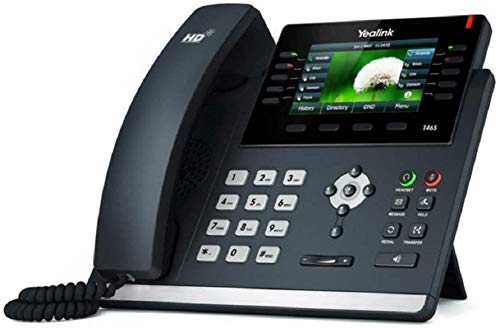 Book Cover Yealink SIP-T46S IP Phone, 16 Lines. 4.3-Inch Color Display. Dual-Port Gigabit Ethernet, 802.3af PoE, Power Adapter Not Included