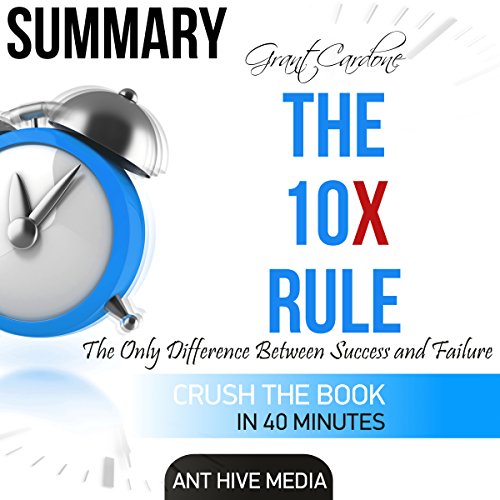 Book Cover Summary Grant Cardone's The 10X Rule: The Only Difference Between Success and Failure
