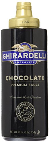 Book Cover Ghirardelli Chocolate Sauce, Black Label 16oz Squeeze Bottle (Pack of 2)