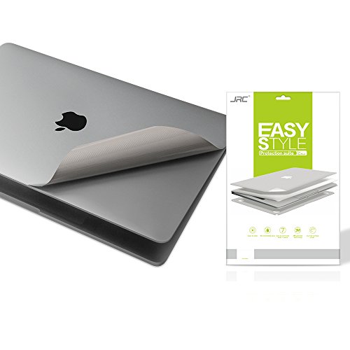 Book Cover Premium 5 in 1 GRAY Full Size 3M Decals Skins Covers for MacBook Pro 13 Inch With Touch Bar (Apple Model Number A1706/A1989/A2159),Including High Clear Screen Protector