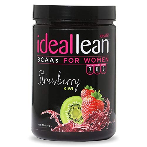 Book Cover IdealLean BCAA for Women ‐ Amino Acids for Women | Maximize Fat Burn & Lean Muscle Growth | Aids Weight Loss | Post Workout Recovery Drink | 0 Calories, 0 Sugars, 0 Carbs | Strawberry Kiwi | 12 oz.