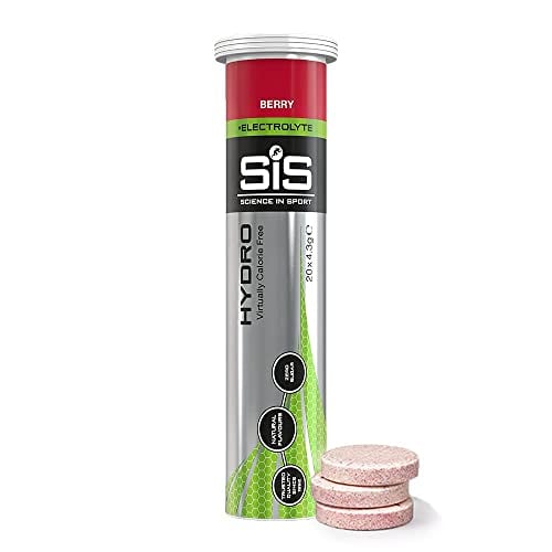Book Cover SIS Electrolyte Tablets, Science in Sport Carbonated Electrolyte Drink Tablets, On-The-Go Low Sugar Electrolytes, Hydrating Effervescent Tablets for Running, Cycling, Berry - 20 Tablets - 1 Pack