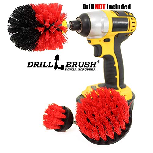 Book Cover Drill Power Heavy Duty Stiff Bristle Scrub Brush Cleaning Kit