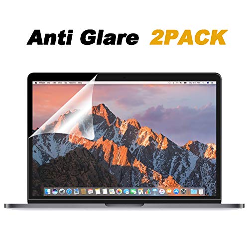 Book Cover [2 Pack] Anti Glare(Matte) Screen Protector Compatible MacBook Pro 13 inch 2016-2019 Released Model A1706 A1708 A1989, with Anti Dust and Finger-Print Coating
