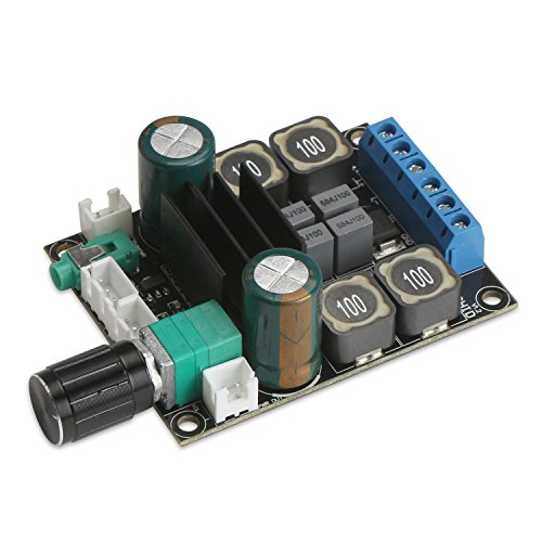 Book Cover Amplifier Board, DROK TPA3116 HiFi Dual-Channel Stereo Audio Amplifier Subwoofer DC 10-25V Digital 2.0 Amp Module 25W+25W Output with Volume Knob