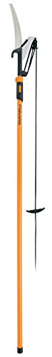 Book Cover Fiskars 12 Foot Extendable Pole Saw & Pruner, Orange (393951-1001)