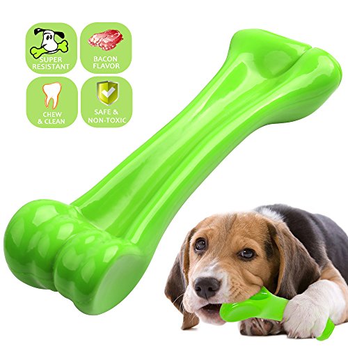 Book Cover oneisall Durable Dog Chew Toys Bone Chew Toy for Puppy Dogs- Indestructible for Aggressive Chewers L