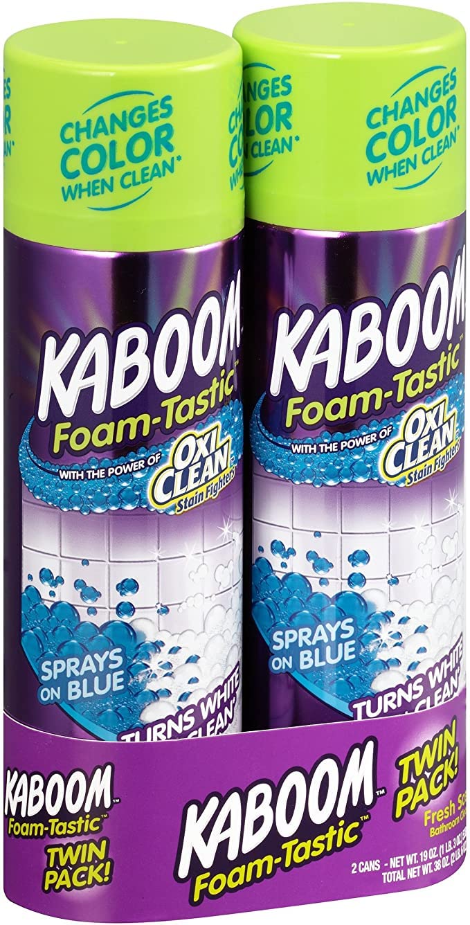 Book Cover Kaboom Foam-Tastic Fresh Scent Bathroom Cleaner, 19 oz, 2 count 19 Fl Oz (Pack of 2)