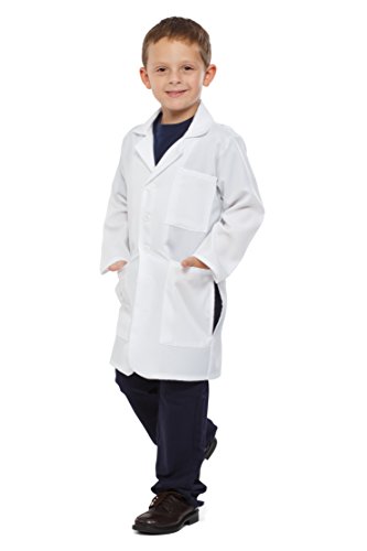 Book Cover Dress Up America Lab Coat For Kids - 3/4 Length Doctor's Lab Coat for Girls And Boys, Lightweight Quality Material