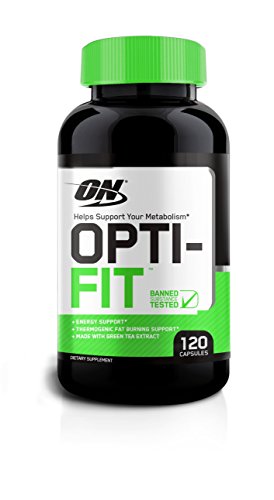 Book Cover Optimum Nutrition Opti-fit Thermogenic Fat Burner for Men and Women, 200mg of Caffeine, Metabolism and Weight Loss Support Pills, 120 Count