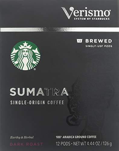 Book Cover Starbucks Sumatra Brewed Coffee Verismo Pods (12 Count)