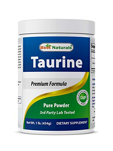 Book Cover Best Naturals 100% Pure Taurine Powder Free Form - Taurine 1000mg per Serving - 1 Lb (454 gm) (1 LB (Pack of 1))