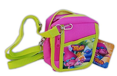 Book Cover Trolls Poppy Hot Pink Camera Pouch Bag Wallet Purse Shoulder Strap. Size: 7