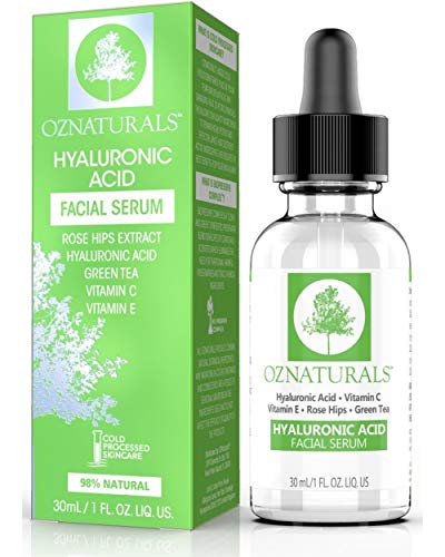 Book Cover OZNaturals Hyaluronic Acid and Vitamin C Serum - Moisturizing and Anti Aging Serum For Face With Pure Vitamin E Oil and Rosehip Oil - Anti Wrinkle and Pore Minimizer Facial Serum - 1 Fl Oz
