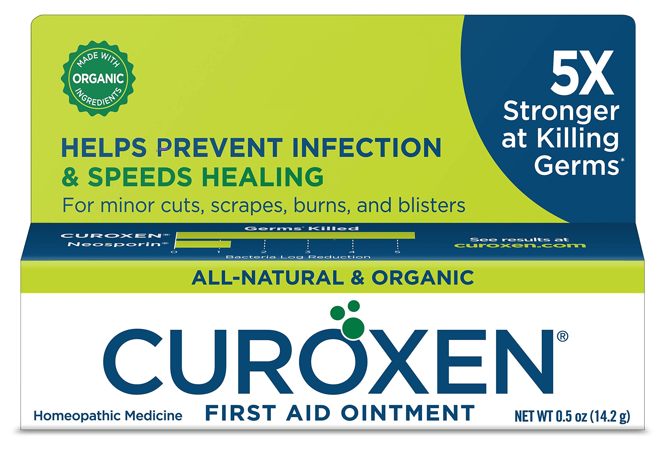 Book Cover CUROXEN First Aid Antibiotic Ointment, 0.5oz | All-Natural & Organic Ingredients (0.5 Ounce)