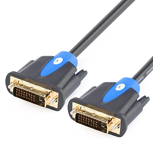 Book Cover SHD DVI Cable 6Feet, DVI to DVI 24+1 Male to Male Dual Link DVI-D Monitor Cable for PC HDTV Projector