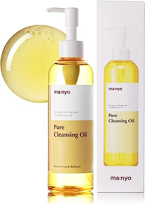 Book Cover MANYO FACTORY Pure Cleansing Oil Korean Facial Cleanser, Blackhead Melting, Daily Makeup Removal with Argan Oil, for Women Korean Skin care 6.7 fl oz