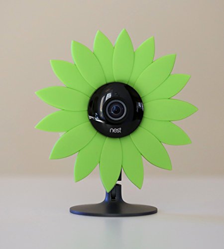 Book Cover Hide-Your-Cam Nest Cam Security Camera Camouflage Green Sun Flower Cover Skin Case Disguise Protection Decoration Also Fits on Yi Home Cam