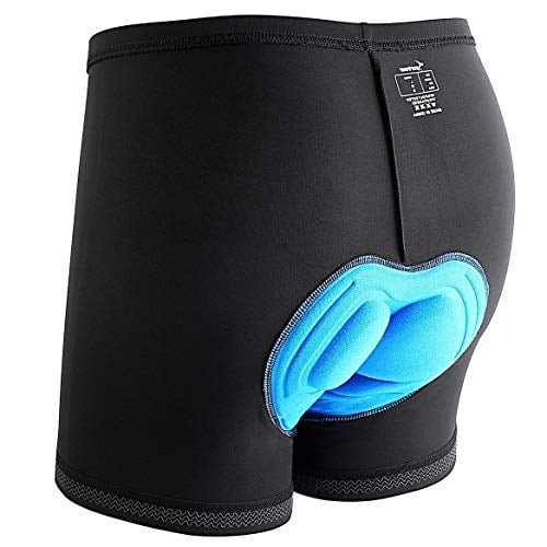 Book Cover Sportneer Men's 3D Padded Bicycle Cycling Underwear Shorts w/Anti-Slip Design, Breathable & Adsorbent