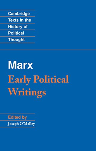 Book Cover Marx: Early Political Writings (Cambridge Texts in the History of Political Thought)