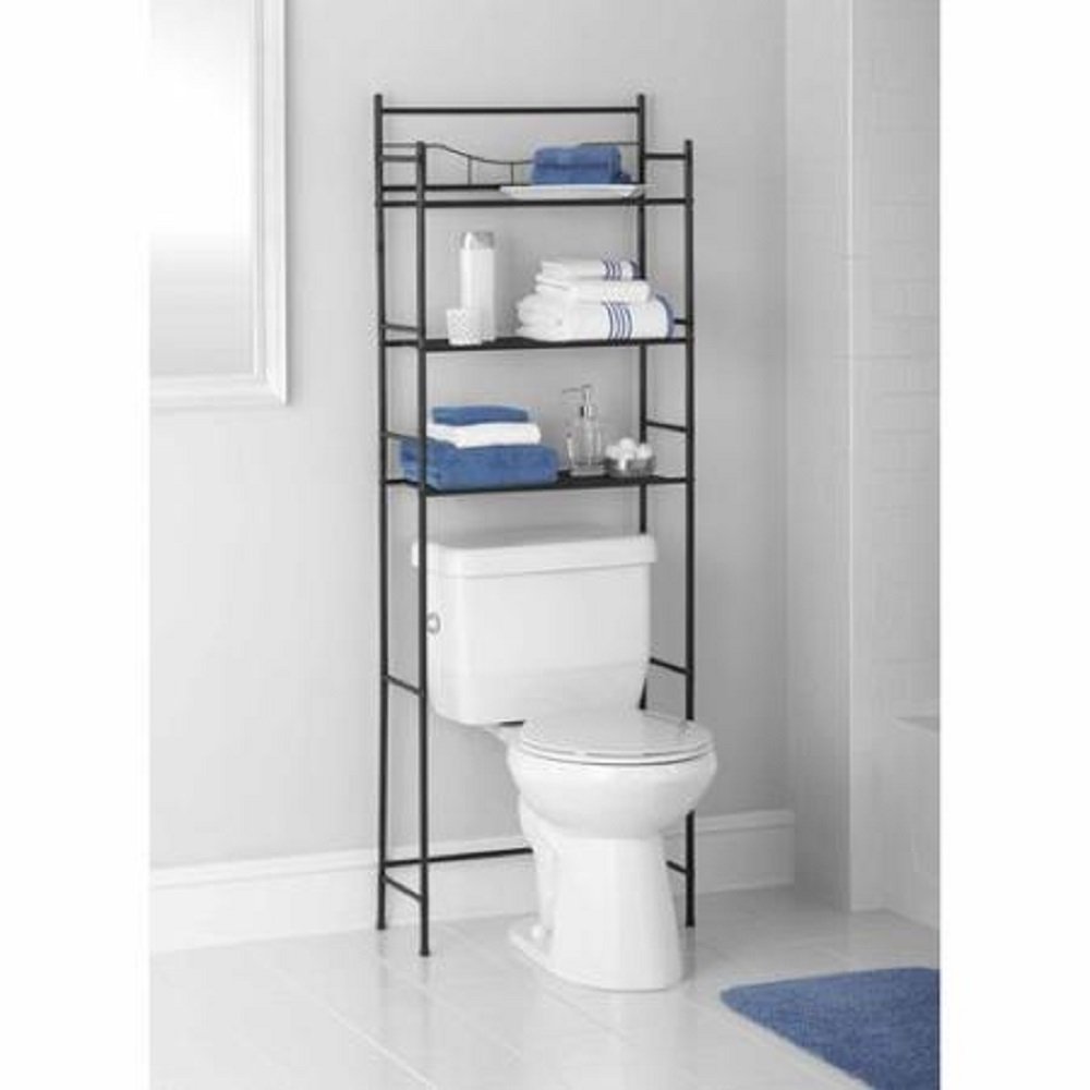 Book Cover Mainstays 3-Shelf Bathroom Space Saver, Oil Rubbed Bronze (Oil Rubbed Bronze)