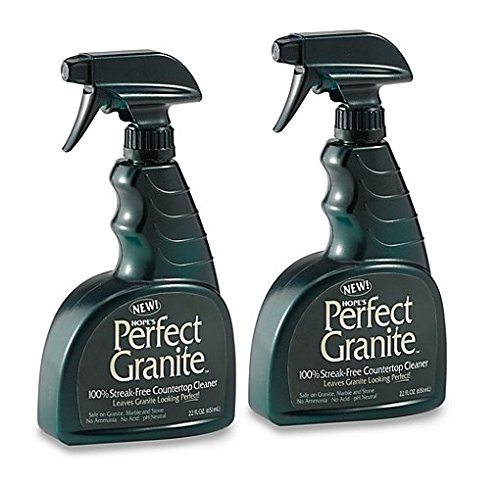 Book Cover Hope's Perfect 100% Streak Free Countertop Granite, Marble And Stone Cleaning Spray, 22-Ounce (Pack of 2)