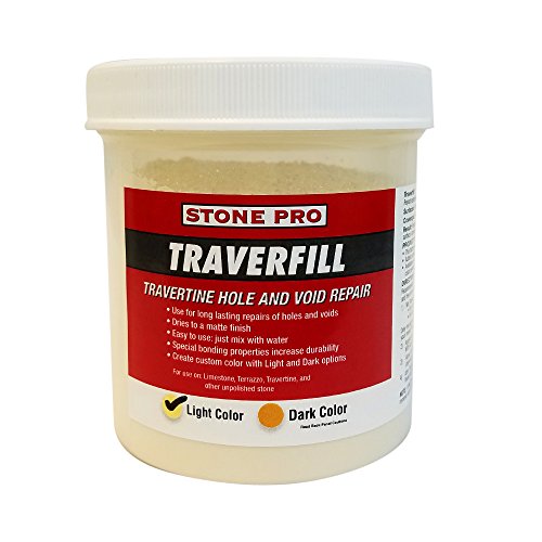 Book Cover Stone Pro Traverfill - Travertine Hole and Void Repair - 1 Pound - Light
