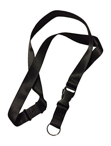 Book Cover 1 Black Anti Choke Lanyard Perfect for ID Badge Holders Features Strangle Proof Release Buckle