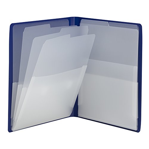Book Cover Smead Organized Up Multi Pocket Organizer, Eight Pockets, Letter Size, Dark Blue