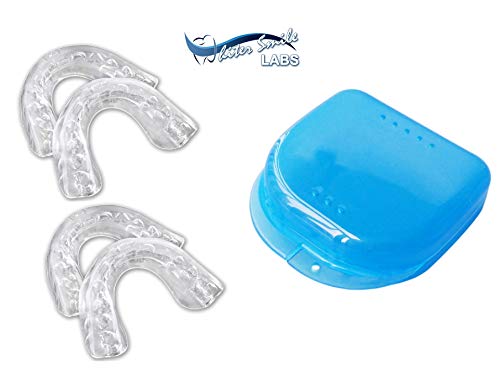 Book Cover Whiter Smile Labs Teeth Whitening Trays - BPA Free - Thin Moldable Mouth Trays Form Perfectly To Each Tooth (4 trays)