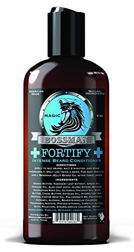 Book Cover Bossman Fortify Intense Beard Conditioner to Grow – Thicken - Moisturize and Protect Your Beard (Magic)