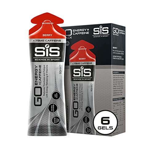 Book Cover SCIENCE IN SPORT Energy Caffeine Gels, 22g Fast Acting Carbohydrates, Performance & Endurance Sport Energy Gels with 75mg of Caffeine, Berry - 2 oz - 6 Pack