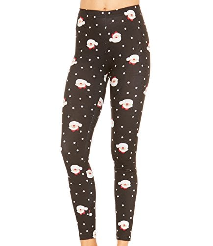 Book Cover just one Girls Winter Halloween and Christmas Warm and Fun Print Leggings