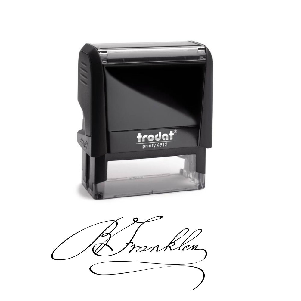Book Cover Signature Stamp - Customizable Signature Stamp - Personalized Self-Inking Signature Stamps | Multiple Ink Color Options | Thousands of Impressions | Great of Documents or Checks
