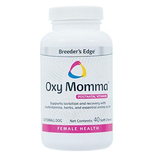 Book Cover Revival Animal Health Breeder's Edge Oxy Momma- Nursing & Recovery Supplement- for Small Dogs & Cats- 40ct Soft Chews