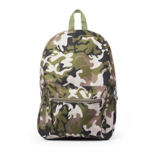 Book Cover Camo Print Backpack
