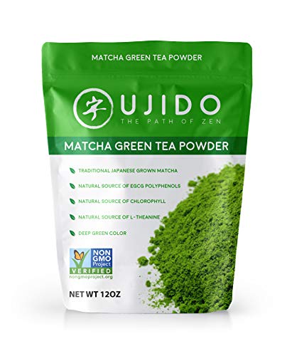 Book Cover Ujido Japanese Matcha Green Tea Powder - Ceremonial Blend (12 Ounce)
