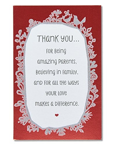Book Cover American Greetings Anniversary Card for Parents (Thank You)
