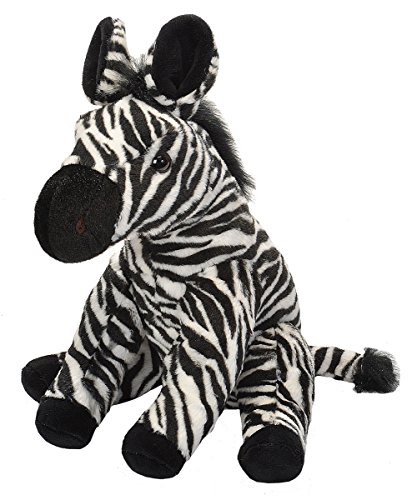Book Cover Wild Republic Zebra Plush, Stuffed Animal, Plush Toy, Gifts for Kids, Cuddlekins 12 Inches, Multicolor