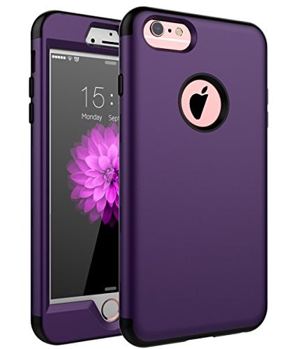 Book Cover Skylmw iPhone 6 Plus Case,iPhone 6s Plus Case, Three Layer Heavy Duty High Impact Resistant Hybrid Protective Cover Case for iPhone 6 Plus/6s Plus (Only for 5.5