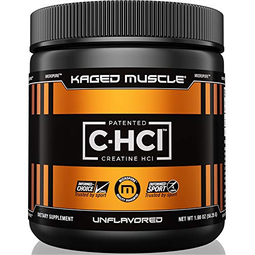 Book Cover KAGED MUSCLE, Creatine HCl Powder, Patented Creatine Powder, Creatine, Highly Soluble, Unflavored, 75 Servings