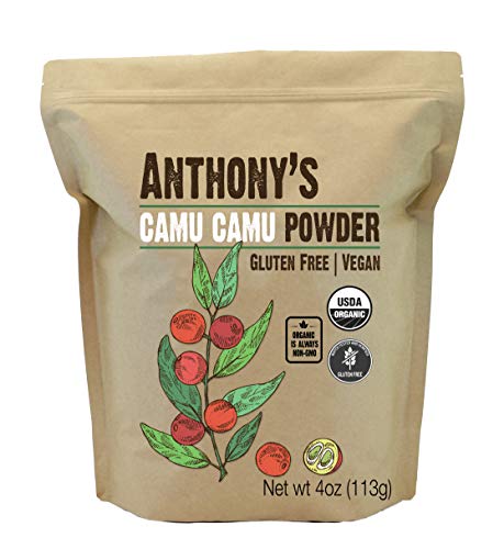 Book Cover Anthony's Organic Camu Camu Berry Powder, 4oz, Gluten Free, Vegan & Non GMO