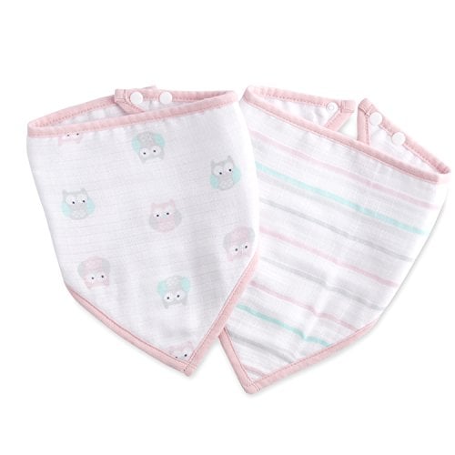 Book Cover ideal baby by the makers of aden + anais Bandana bib 2 Pack, Kitty Love