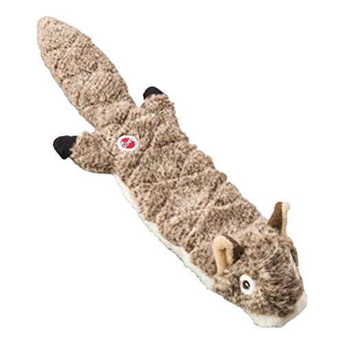 Book Cover SPOT Ethical Pets Squirrel Mini Skinneeez Extreme Stuffingless Quilted Dog Toy, 14