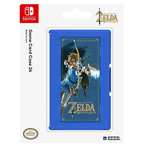 Book Cover HORI Game Card Case 24 (Zelda Breath of the Wild Version) for Nintendo Switch Officially Licensed by Nintendo